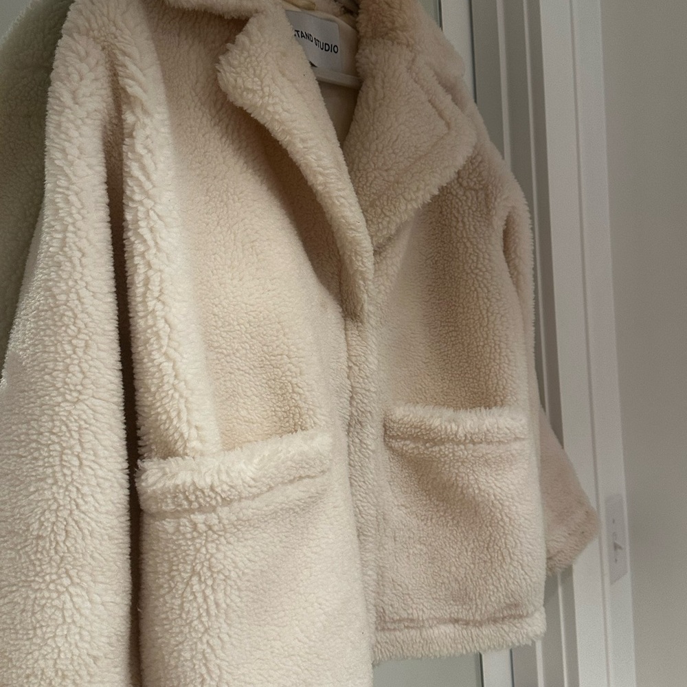 Stand Studio Cream Teddy Jacket - image 3